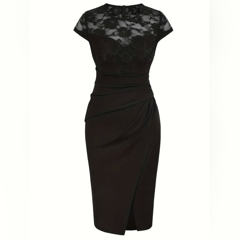 Elegant Black Lace Dress